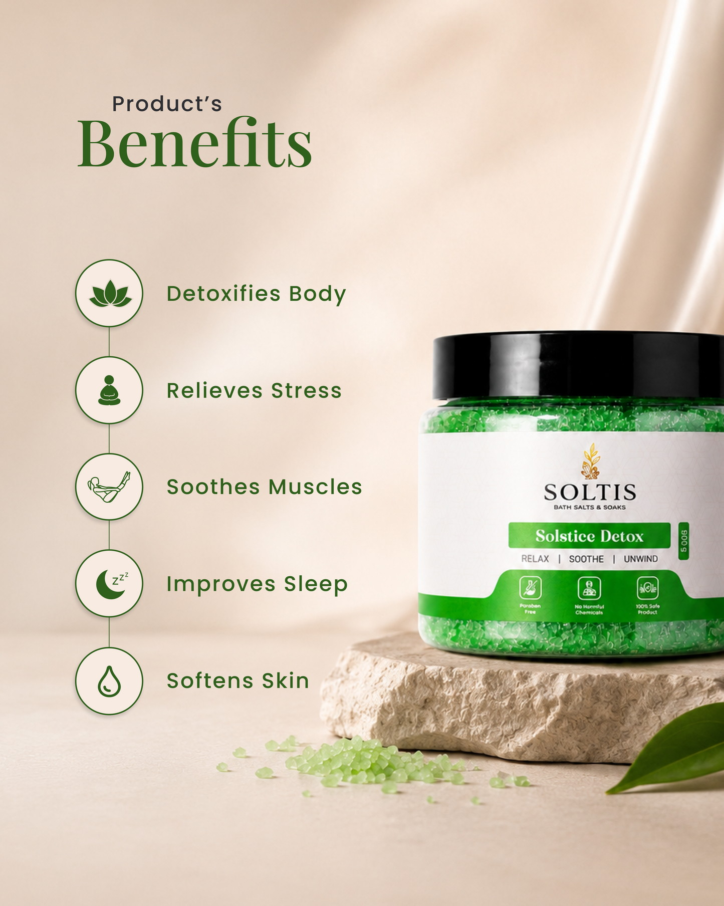 Green Tea Detox Bath Salt
